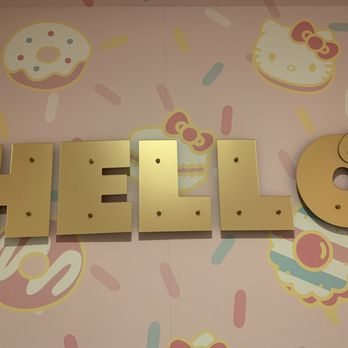 Hello Kitty Cafe - The cutest bathroom wallpaper - Cafes Near Me - Irvine, California Hello Kitty Cafe - The cutest bathroom wallpaper - Cafes Near Me - Irvine, California