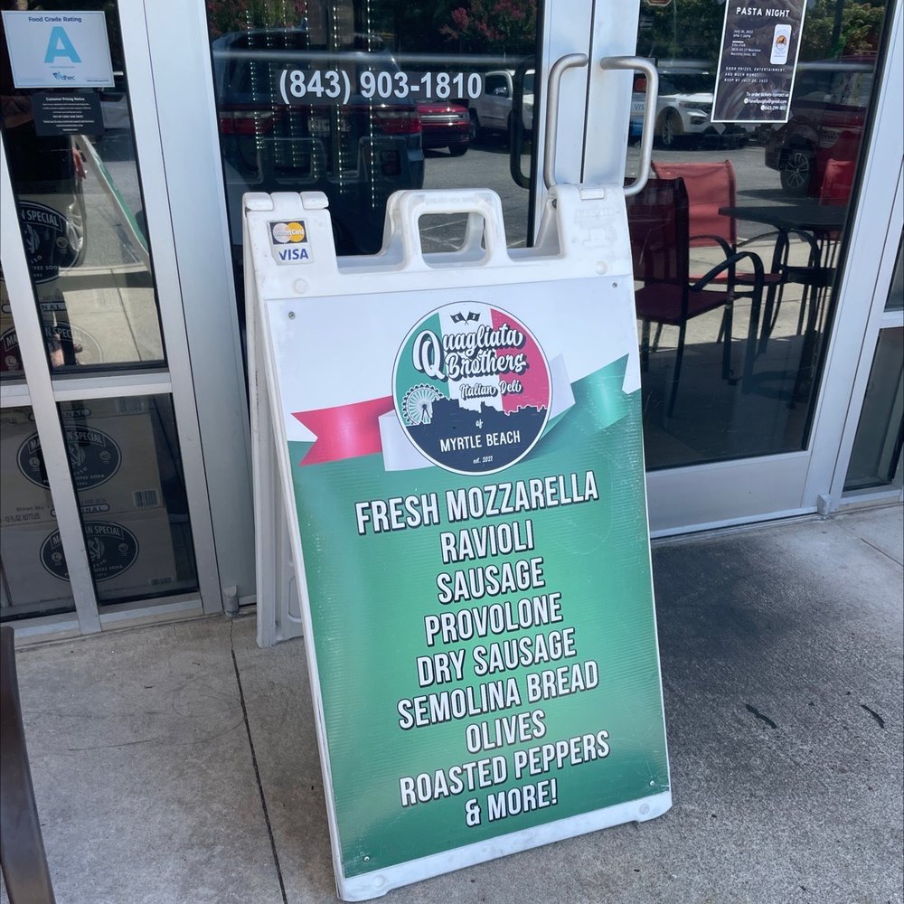 Quagliata Brothers Italian deli, Myrtle Beach Roadtrippers