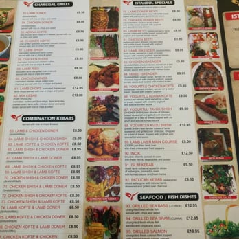 Istanbul Restaurant - Menu - Turkish Near Me - Leicester, LEC