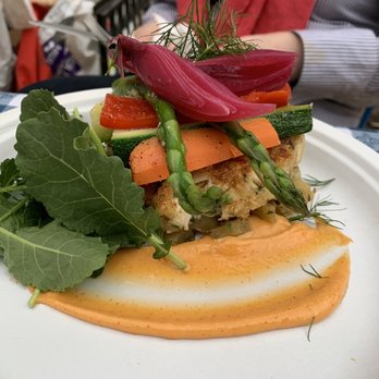 Mikko - Crab Cakes with Yellow Beet and Potato Hash - Scandinavian Near Me - Washington, DC, District of Columbia
