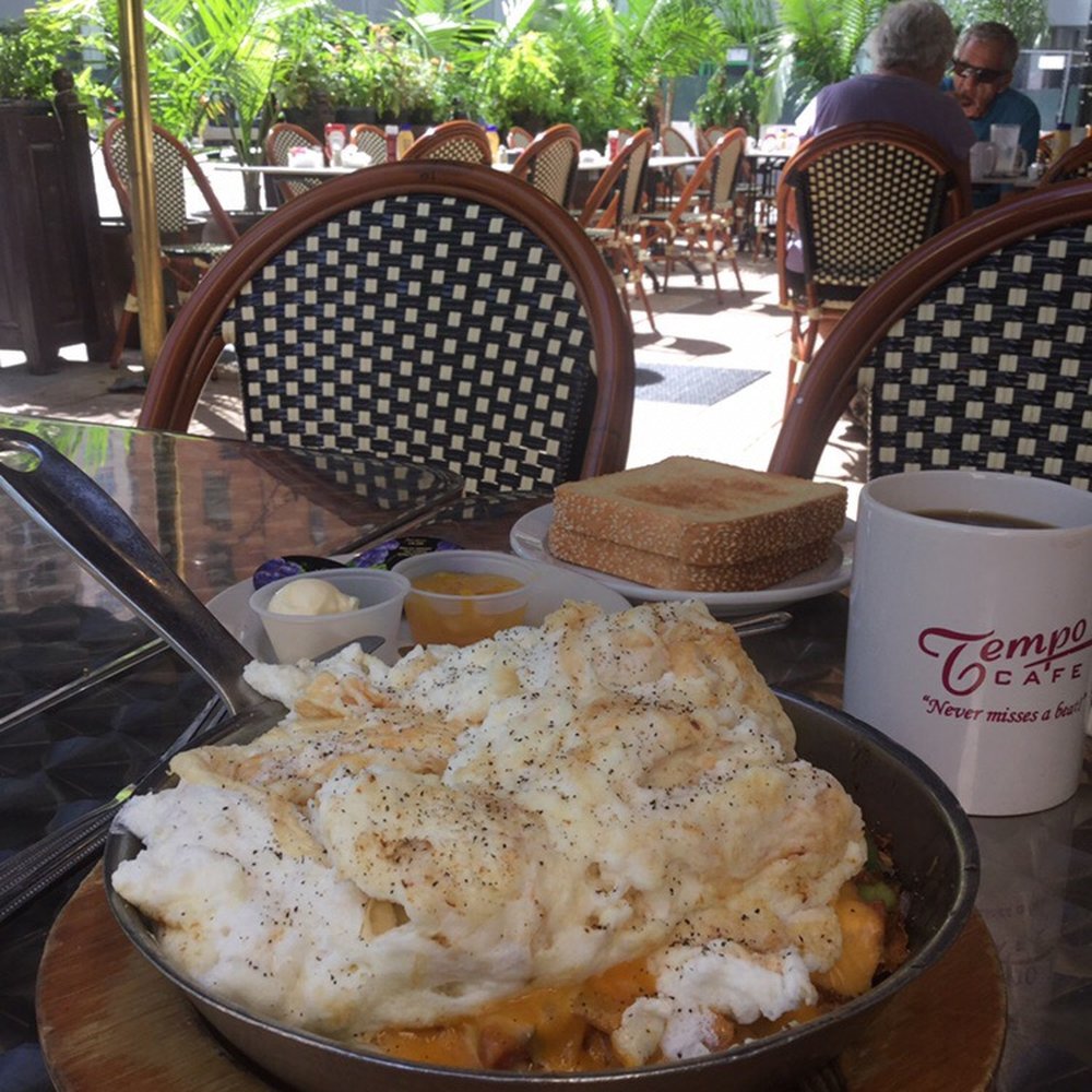 Tempo Cafe - Poor mans skillet with scrambled eggwhites. (No way that's just 3 eggs!) Homemade orange marmalade. - Coffee & Tea Near Me - Chicago, Illinois Tempo Cafe - Poor mans skillet with scrambled eggwhites. (No way that's just 3 eggs!) Homemade orange marmalade. - Coffee & Tea Near Me - Chicago, Illinois