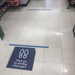 Rite Aid - Tape is up for social distancing