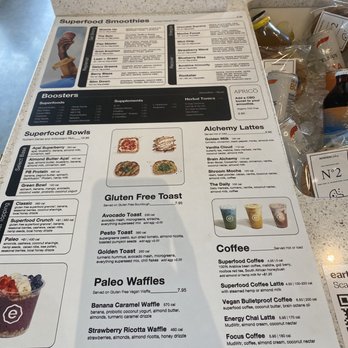 Earthbar - Menu - Juice Bars & Smoothies Near Me - Newport Beach, California