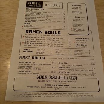 Ramen-San Deluxe - Ramen Near Me - Chicago, Illinois Ramen-San Deluxe - Ramen Near Me - Chicago, Illinois