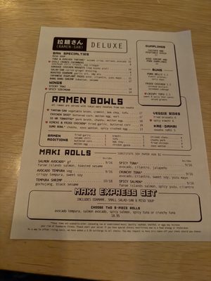 Menu photo 8 Ramen-San Deluxe Chicago, IL Menu photo 8 Ramen-San Deluxe Chicago, IL