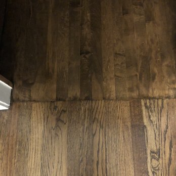 ADR Flooring - After where you can see they did a great job of matching previous dark Oak floors to the original Maple which used to be the lighter color. - Flooring Near Me - Chicago, Illinois