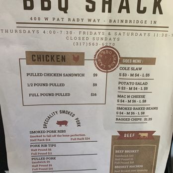 Lair’s BBQ Shack - Menu - Barbeque Near Me - Bainbridge, Indiana Lair’s BBQ Shack - Menu - Barbeque Near Me - Bainbridge, Indiana