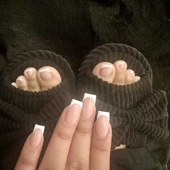 The Nail Studio - French tip full set and pedi - Nail Salons Near Me - Riverside, California