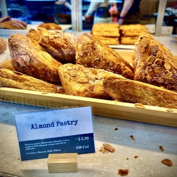 Paris Baguette - Almond Pastry. Their Almond Croissant, as the Almond croissant we are accustomed to had raspberries today. - Bakeries Near Me - Fresno, California Paris Baguette - Almond Pastry. Their Almond Croissant, as the Almond croissant we are accustomed to had raspberries today. - Bakeries Near Me - Fresno, California