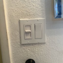 New switches installed. New switches installed.