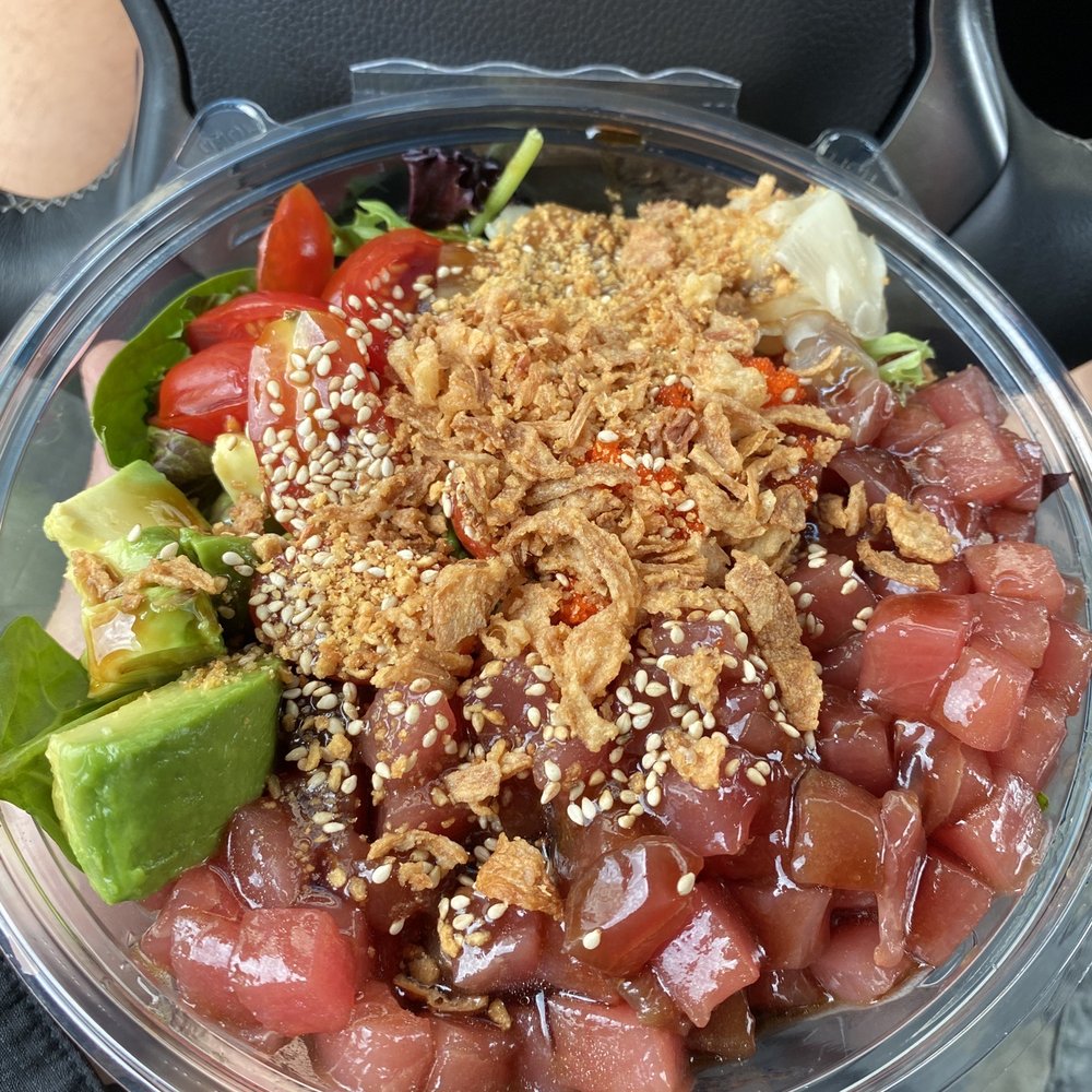 This is the make your own Poke bowl. This is the make your own Poke bowl.