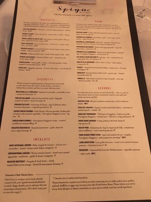 Menu photo 3 Spiga Ristorante Needham Heights, MA