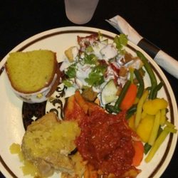 Edinboro Hotel - Tuna w/Pineapple, Pasta w/Meatball, Veggies, Salad, Bundt Cake . . .