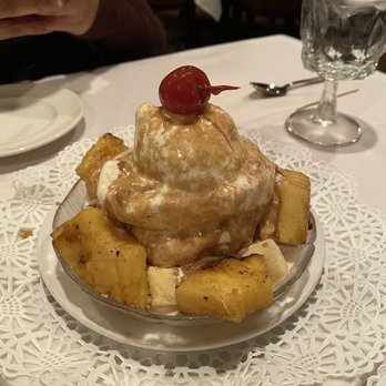 Hy's Steak House - Kiawe grilled pineapple fambé dessert - Steakhouses Near Me - Honolulu, Hawaii Hy's Steak House - Kiawe grilled pineapple fambé dessert - Steakhouses Near Me - Honolulu, Hawaii