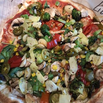 MOD Pizza - Pizza with red sauce and lots of veggies - Pizza Near Me - Santa Clara, California