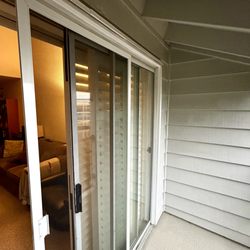 Screen Fix - Balcony screen door custom ordered and installed.