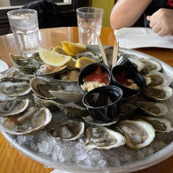 Benjamin's Raw Bar - $1 oysters! (12-2PM on Friday, when we went). On the smaller side and slightly briny - Seafood Near Me - Newport, Rhode Island Benjamin's Raw Bar - $1 oysters! (12-2PM on Friday, when we went). On the smaller side and slightly briny - Seafood Near Me - Newport, Rhode Island