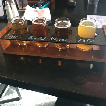 The Washington Brewing - Flight of Four - Brewpubs Near Me - Washington, Pennsylvania