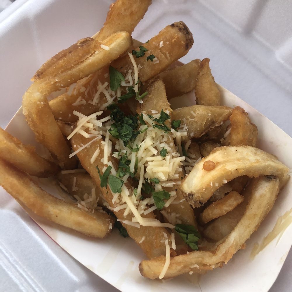 Aaron Schat's Roadhouse - Garlic Parmesan Fries Basket - American Near Me - Bishop, California Aaron Schat's Roadhouse - Garlic Parmesan Fries Basket - American Near Me - Bishop, California