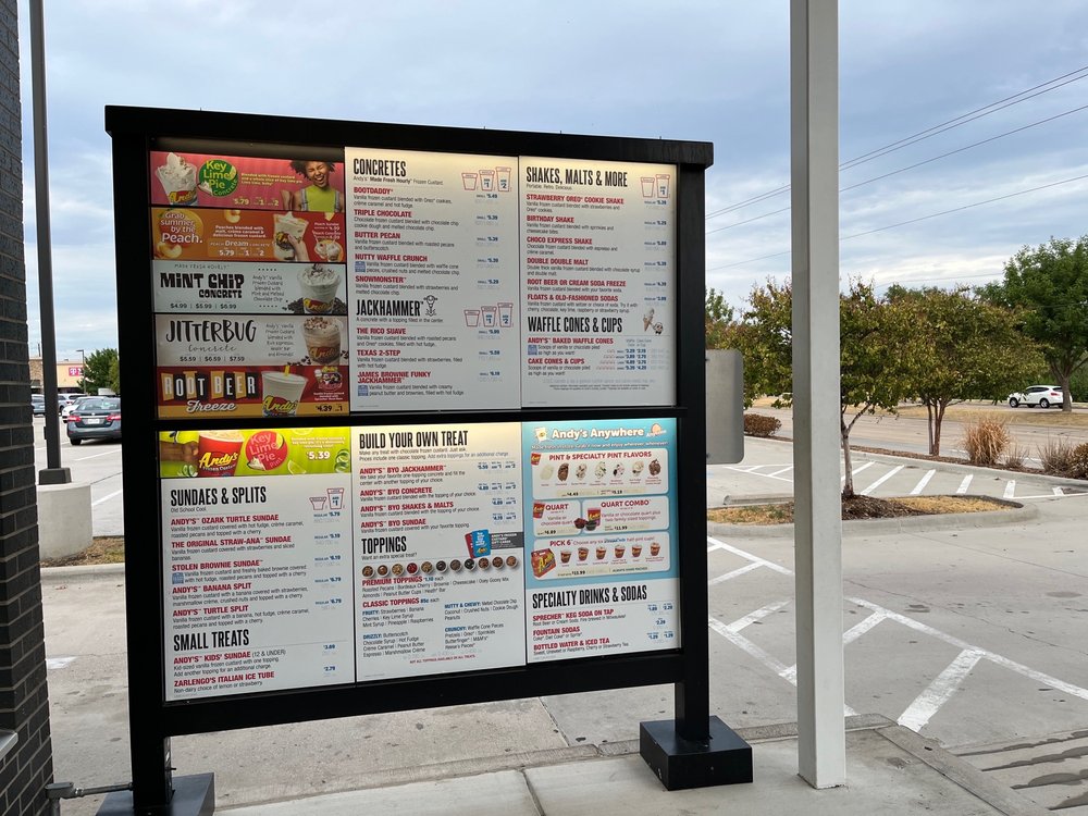 ANDY’S FROZEN CUSTARD 255 Photos & 211 Reviews 1733 E Hebron Pkwy