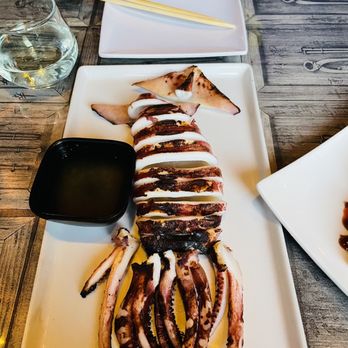 Moshi Moshi - Grilled whole squid! Yum yum! - Sushi Bars Near Me - San Francisco, California