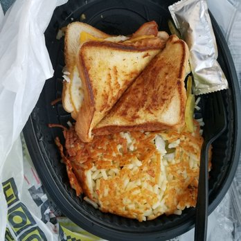 Waffle House - The breakfast sandwich with hash browns - Diners Near Me - Marianna, Florida