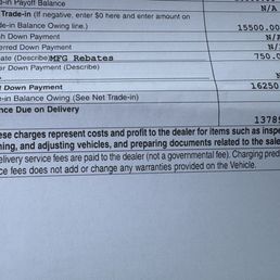 Again, an explanation of the pre-delivery service fees, which are paid to the dealer as a profit Again, an explanation of the pre-delivery service fees, which are paid to the dealer as a profit
