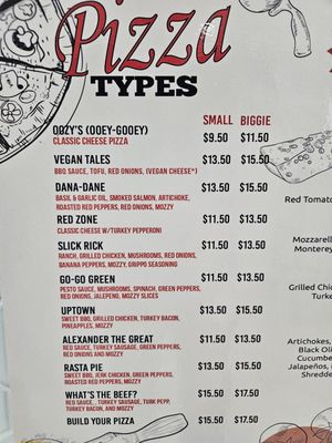 Menu photo 2 Oozy's Pizza Cincinnati, OH