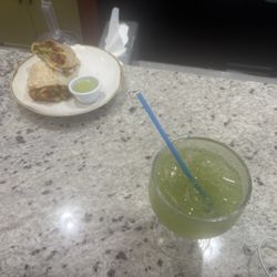 Cucumber Margarita And Veggie Burrito