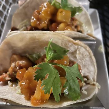 Tap & Vine - Teriyaki shrimp tacos with a mango salsa. - Bars Near Me - Wallingford, Connecticut Tap & Vine - Teriyaki shrimp tacos with a mango salsa. - Bars Near Me - Wallingford, Connecticut