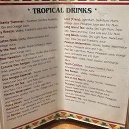 Cocktail and margaritas