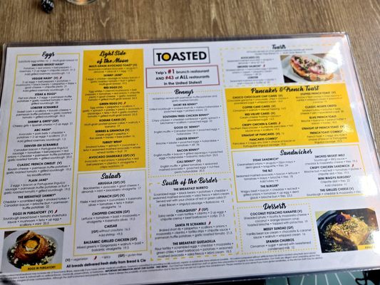 Menu photo 2 Toasted La Mesa La Mesa, CA Menu photo 2 Toasted La Mesa La Mesa, CA
