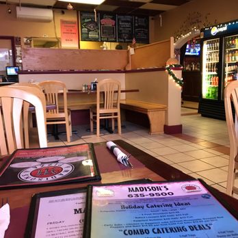 Madison’s Pizza Cafe - View from the casual seating area. December 2017 - Pizza Near Me - Pleasant Valley, New York Madison’s Pizza Cafe - View from the casual seating area. December 2017 - Pizza Near Me - Pleasant Valley, New York