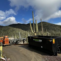 Removal Tech - Dumpster at new home construction project in Scottsdale