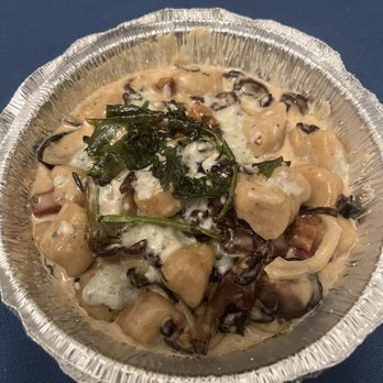 Zinicola - Mushroom Gnocchi and I asked for Panchetta and they added it for me. - Italian Near Me - Charlotte, North Carolina Zinicola - Mushroom Gnocchi and I asked for Panchetta and they added it for me. - Italian Near Me - Charlotte, North Carolina