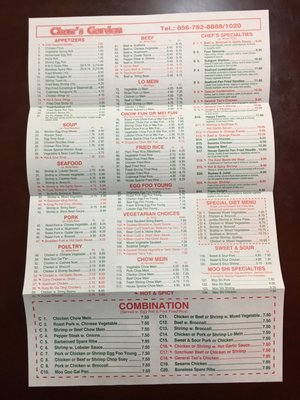 Menu photo 1 Chan's Garden Lindenwold, NJ