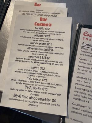 Menu photo 1 Cosmos Snack Bar Reno, NV Menu photo 1 Cosmos Snack Bar Reno, NV