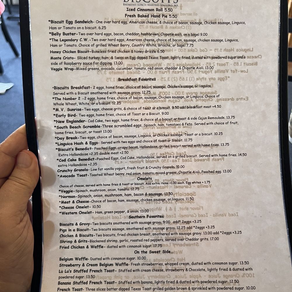 Biscuits - Breakfast Menu - Breakfast & Brunch Near Me - Oak Bluffs, Massachusetts Biscuits - Breakfast Menu - Breakfast & Brunch Near Me - Oak Bluffs, Massachusetts