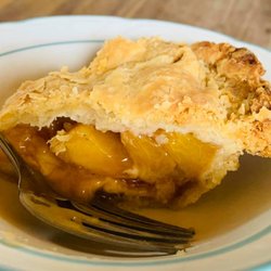 Pell’s Pie Patch & Family Farm - A slice of the *perfect* peach pie.