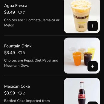 The Taco Spot - Menu - Drinks - Tacos Near Me - Phoenix, Arizona The Taco Spot - Menu - Drinks - Tacos Near Me - Phoenix, Arizona