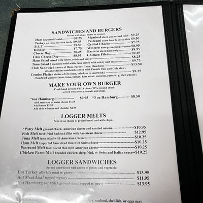 Menu photo 1 Lucky Loggers Restaurant Saco, ME