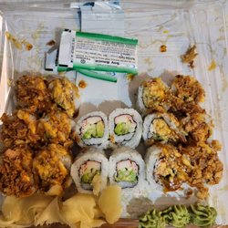 Publix - What's left of Publix sushi roll tray.