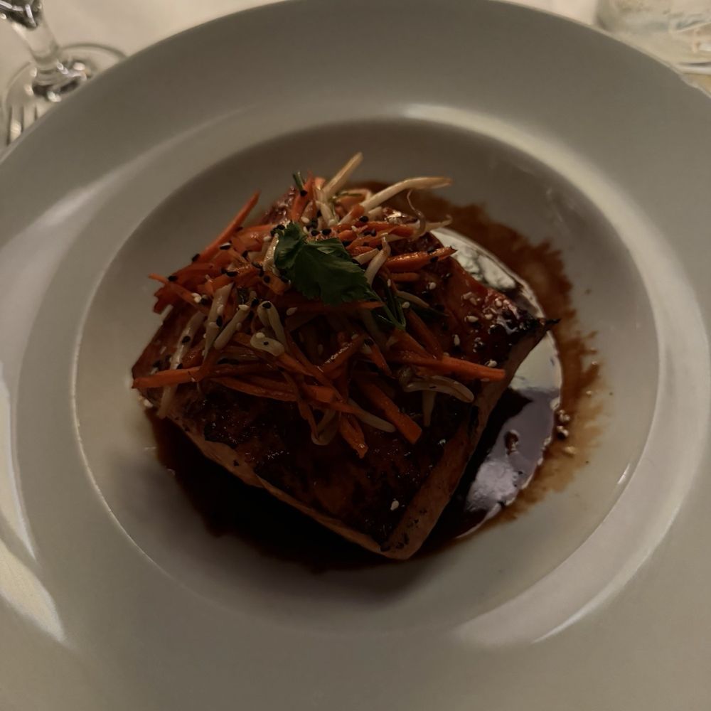 Ocean Prime - Teriyaki salmon was flavorful cooked to perfection and very tender - Seafood Near Me - Dallas, Texas