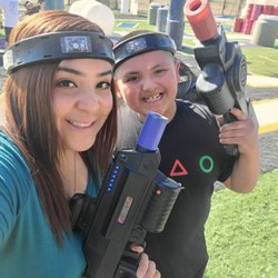 Battlefield Laser Tag - Mommy and Birthday Boy