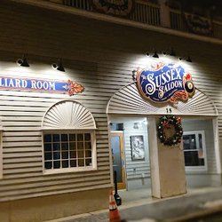 Front of The Sussex Saloon Billiard Hall, Bar, and Restaurant located in Sussex Borough NJ