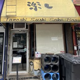 Outside the restaurant