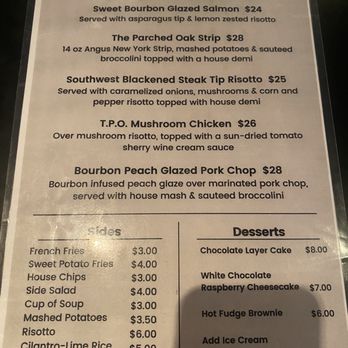 The Parched Oak - Menu - American Near Me - Deland, Florida
