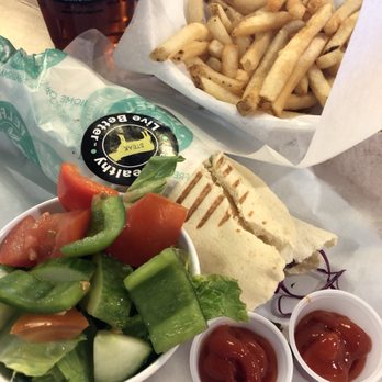 FelFel Mediterranean - Steak Shwarma Wrap and Fries. - Mediterranean Near Me - Denver, Colorado
