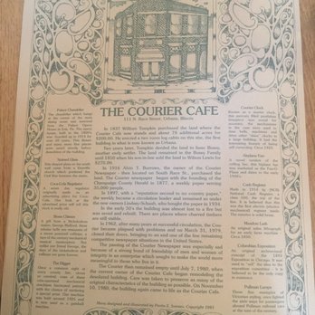 The Courier Cafe - The history behind the Courier Cafe - Breakfast & Brunch Near Me - Urbana, Illinois The Courier Cafe - The history behind the Courier Cafe - Breakfast & Brunch Near Me - Urbana, Illinois
