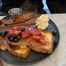 Berry and walnut French toast-walnut on the side